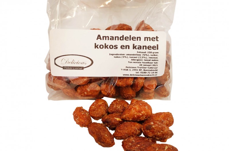 amandelen met kokos en kaneel
